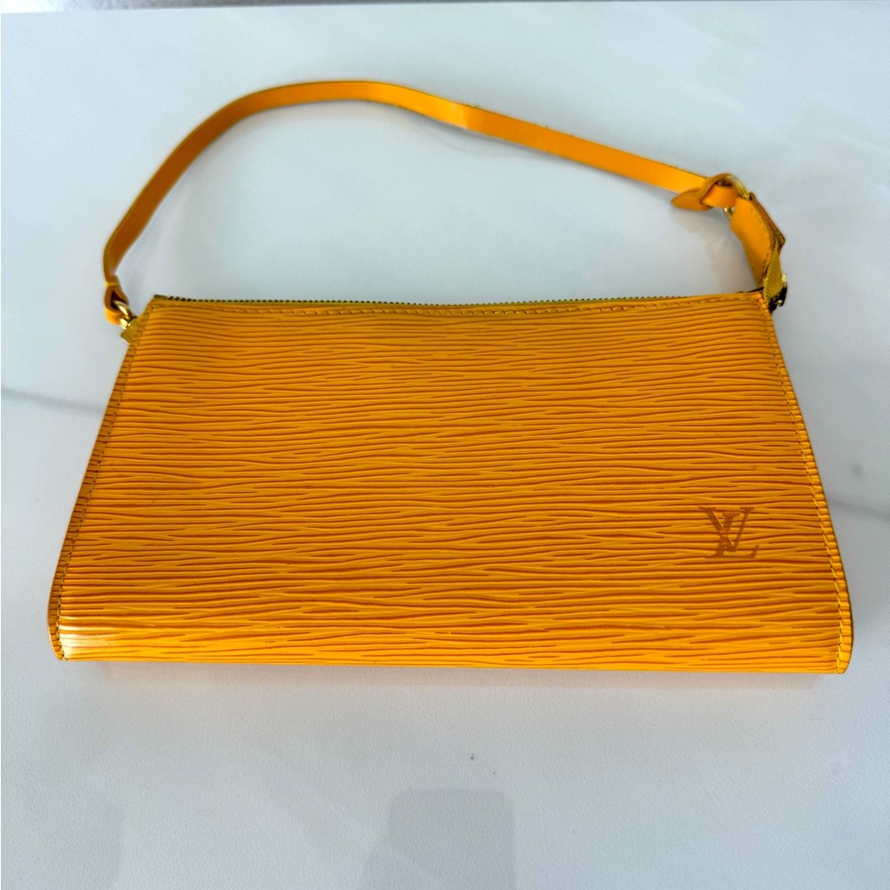 Louis Vuitton Yellow Epi Leather Pochette